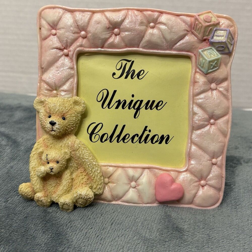 Vintage The Unique Collection Teddy Bear Nursery Picture Frame
